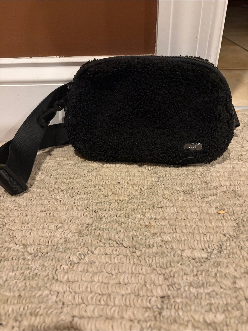 Ugg Black Sherpa Belt Bag
